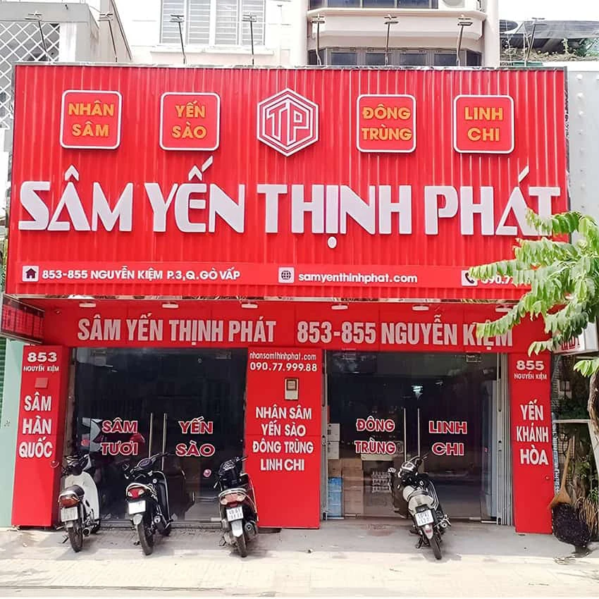Nhân Sâm Thịnh Phát: 853 - 855 Nguyễn Kiệm, P.3, Q.Gò Vấp, TP.HCM Nhân Sâm Thịnh Phát: 853 - 855 Nguyễn Kiệm, P.3, Q.Gò Vấp, TP.HCM