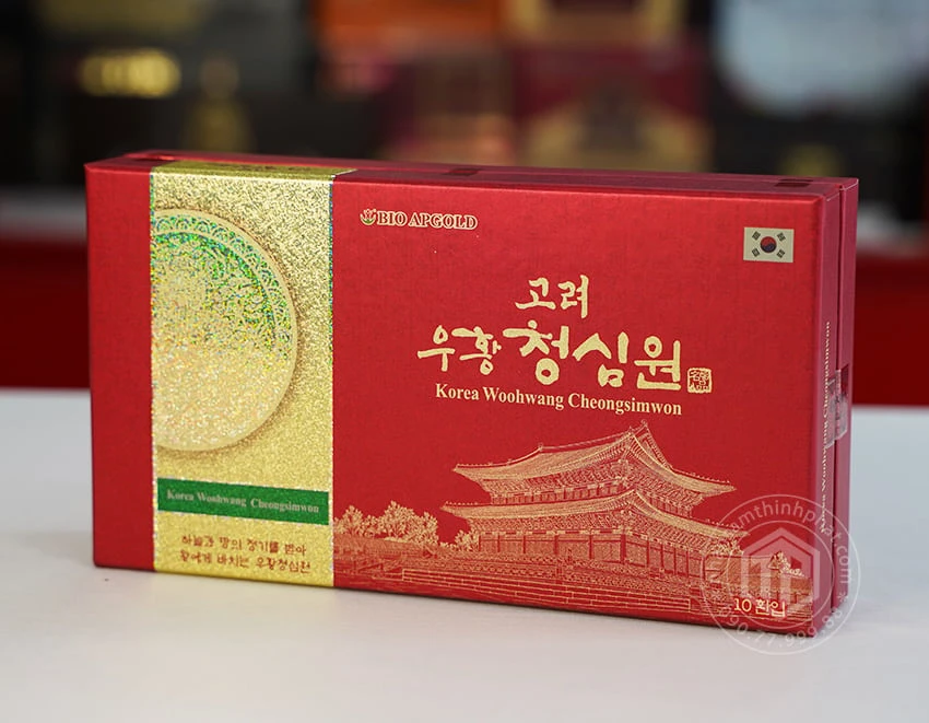 An cung ngưu hoàn Bio Apgold hộp 10 viên - Woohwang Cheongsimwon An cung ngưu hoàn Bio Apgold hộp 10 viên - Woohwang Cheongsimwon