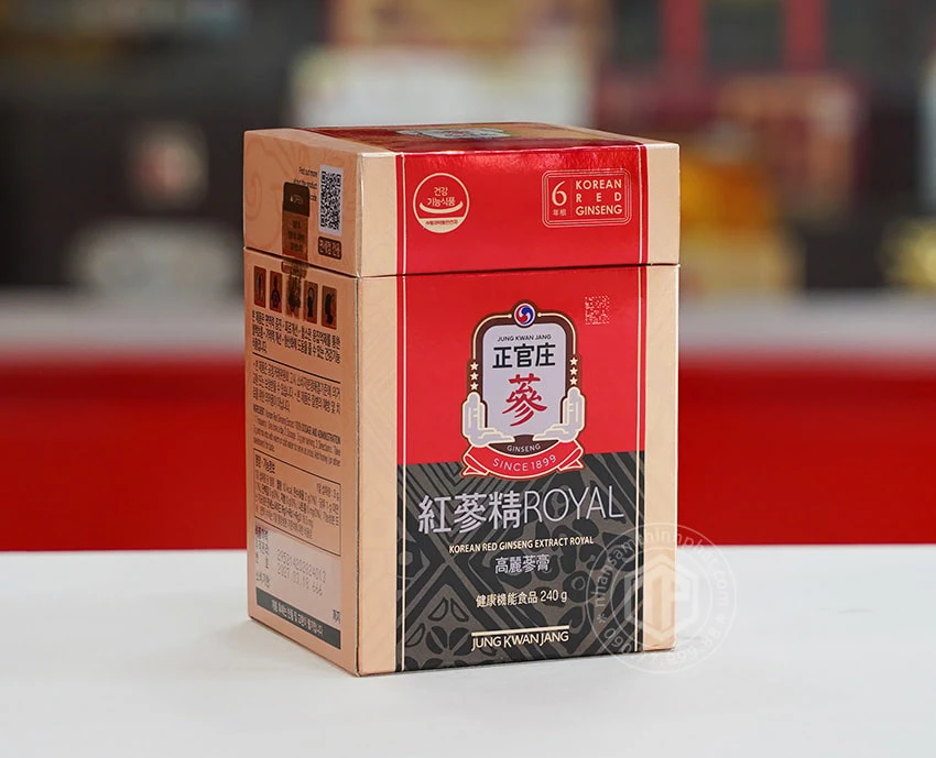 Tinh chất chiết xuất cao hồng sâm Chính phủ Hàn Quốc KGC Jung Kwan Jang ROYAL PLUS 240g Tinh chất chiết xuất cao hồng sâm Chính phủ Hàn Quốc KGC Jung Kwan Jang ROYAL PLUS 240g
