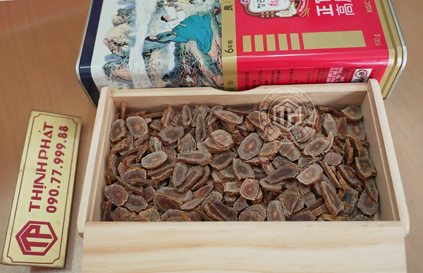 Hồng sâm củ khô KGC 30PCS 150g 10 củ hộp thiếc hồng sâm Chính phủ Jung Kwan Jang
