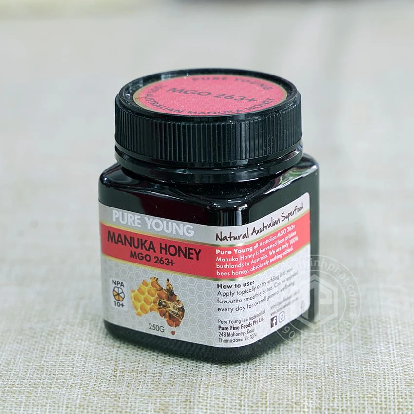 Mật ong Manuka Pure Young 263+ 250g nhập khẩu từ Úc