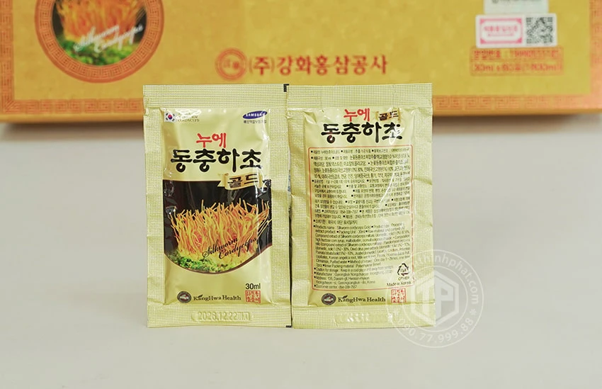 Nước đông trùng hạ thảo Hàn Quốc Rùa Vàng 60 gói