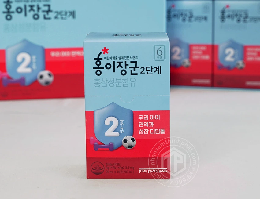 Hồng sâm Baby KGC KID 2 cao cấp cho trẻ 4-6 tuổi chính hãng sâm Chính phủ Jung Kwan Jang hộp 30 gói