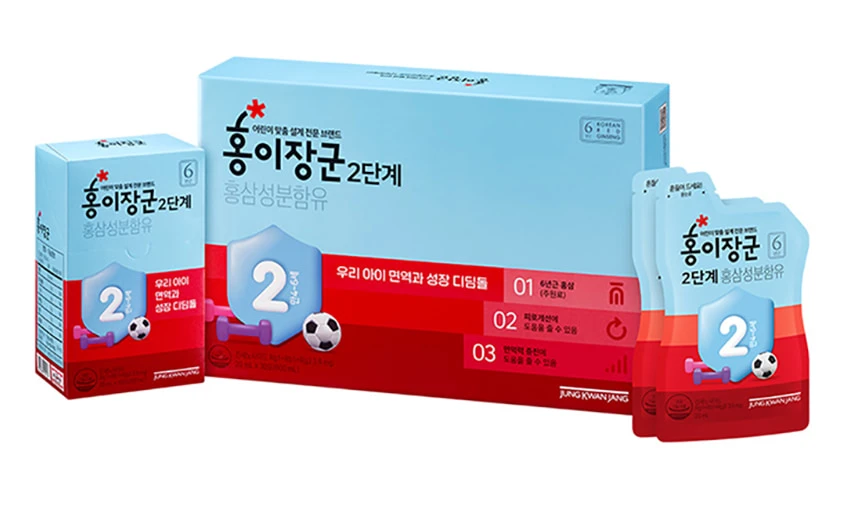 Hồng sâm Baby KGC KID 2 cao cấp cho trẻ 4-6 tuổi chính hãng sâm Chính phủ Jung Kwan Jang hộp 30 gói