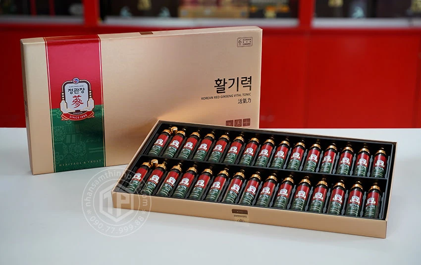 Tinh chất hồng sâm KGC Jung Kwan Jang Vital Tonic 30 ống x 20ml Tinh chất hồng sâm KGC Jung Kwan Jang Vital Tonic 30 ống x 20ml