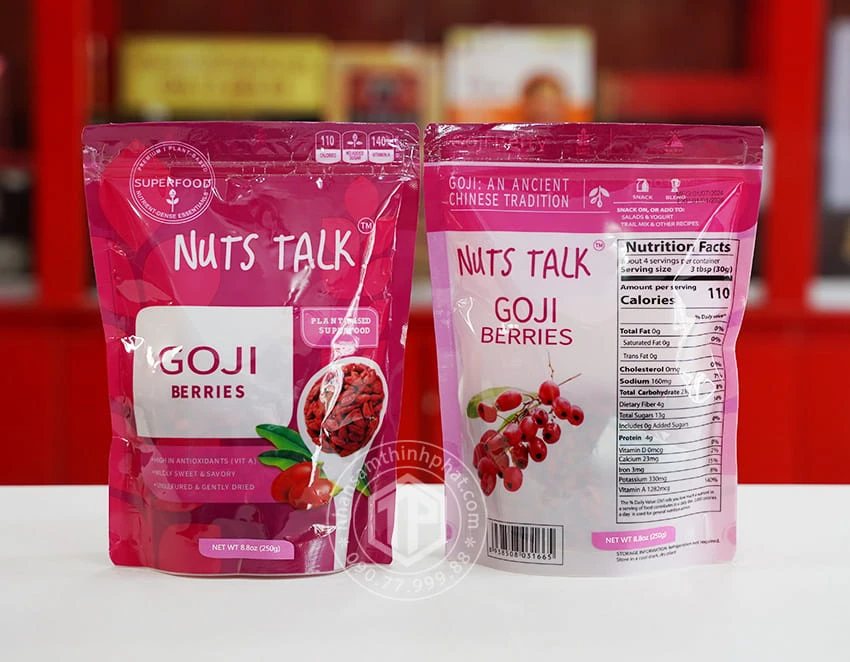 Kỷ tử sấy khô Goji Berries gói 250g Kỷ tử sấy khô Goji Berries gói 250g