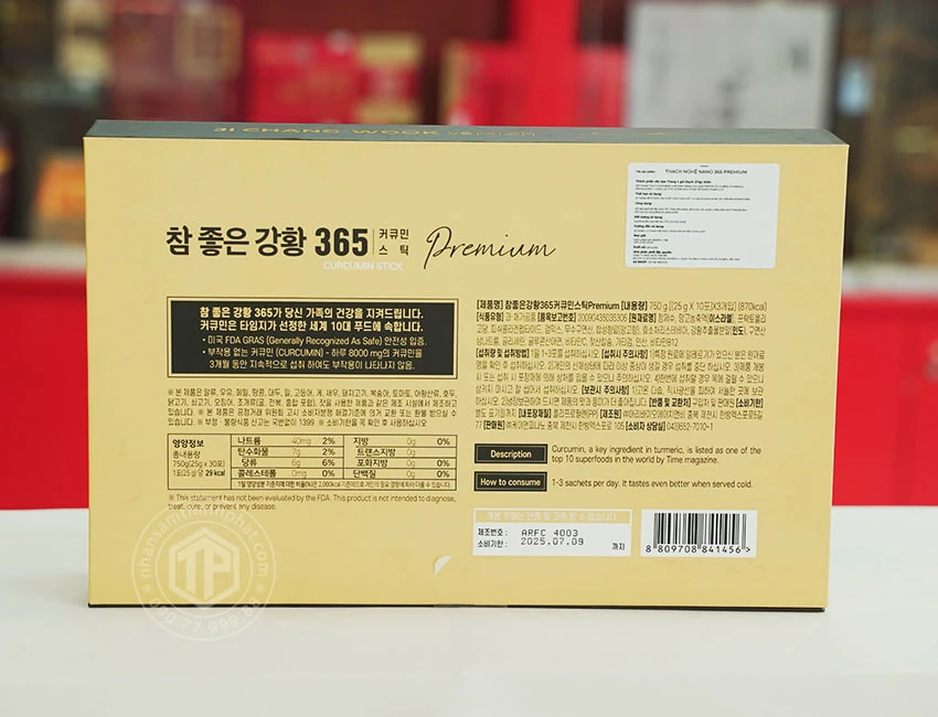 Thạch nghệ nano 365 Curcumin cao cấp Hàn Quốc