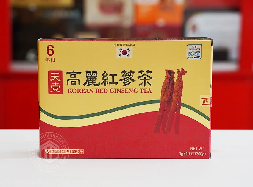 Trà hồng sâm Hàn Quốc Dongwon cao cấp 100 gói Trà hồng sâm Hàn Quốc Dongwon cao cấp 100 gói