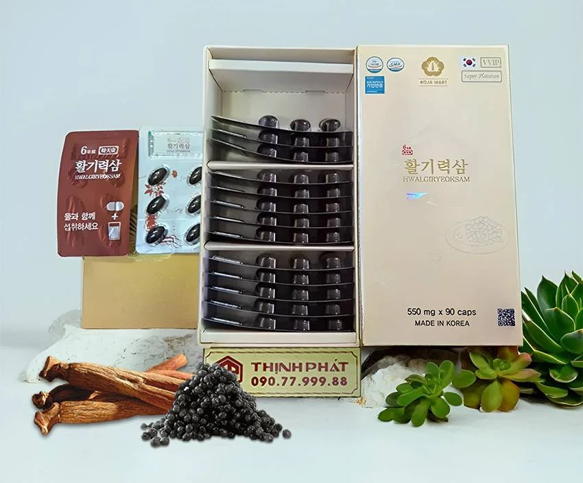 Viên Thiên Sâm Trứng Cá Tầm Hwalgiryeoksam 180 Viên Viên Thiên Sâm Trứng Cá Tầm Hwalgiryeoksam 180 Viên