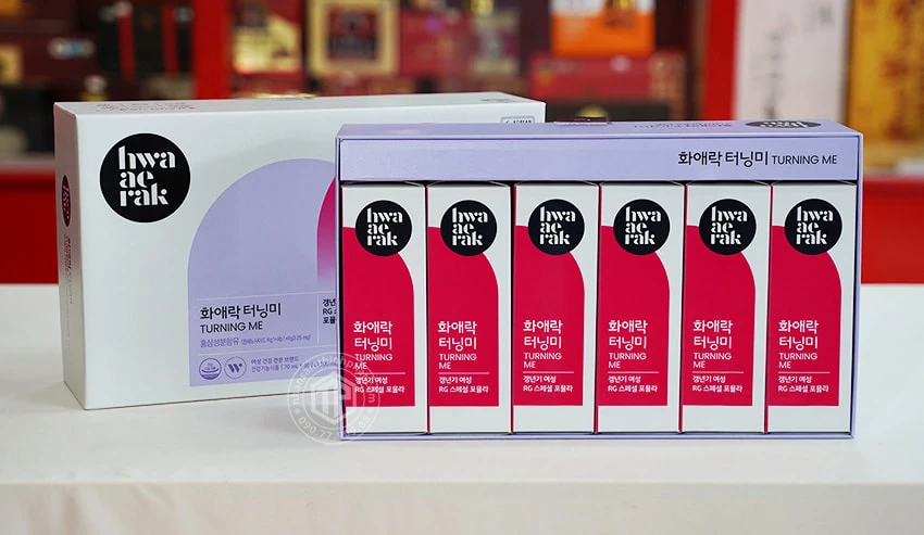 Nước Hồng Sâm Cao Cấp KGC cho nữ tuổi trung niên chính hãng hộp 30 gói x 70ml Nước Hồng Sâm Cao Cấp KGC cho nữ tuổi trung niên chính hãng hộp 30 gói x 70ml