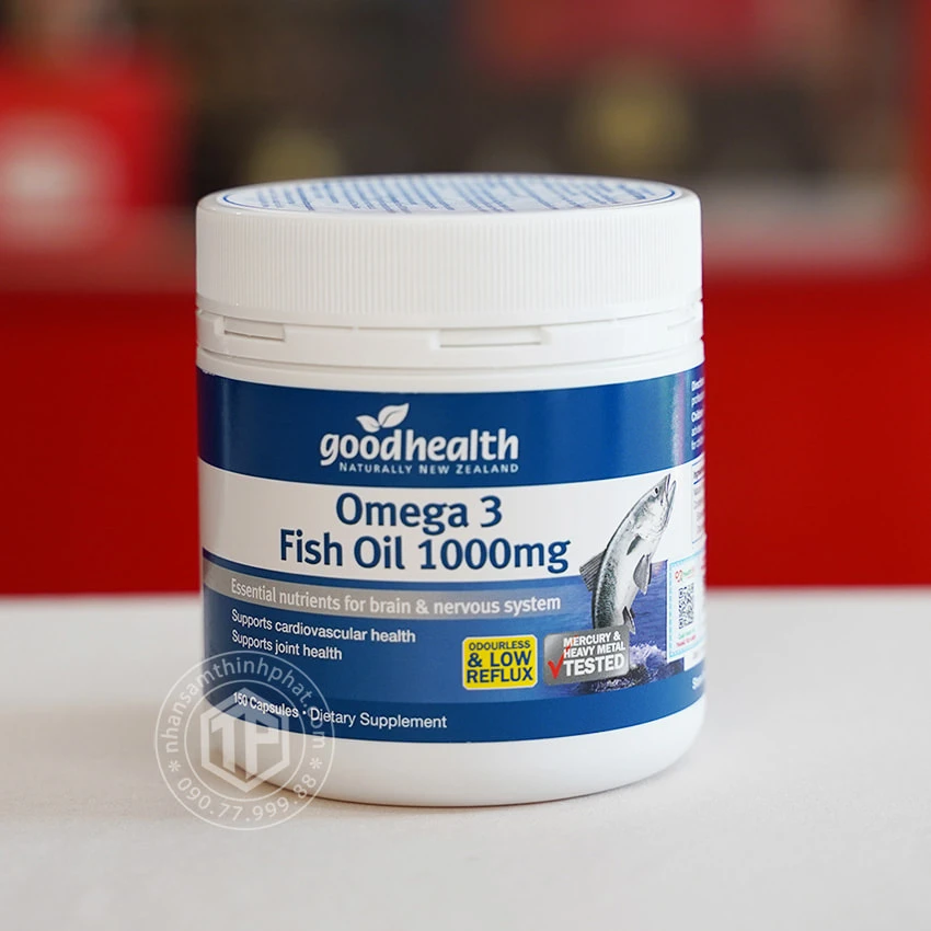 Viên uống Omega 3 Fish Oil 1000mg 150 viên Good Health Viên uống Omega 3 Fish Oil 1000mg 150 viên Good Health