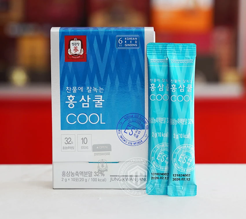 Trà hồng sâm cao cấp KGC sâm chính phủ Jung Kwan Jang hộp 50 gói Trà hồng sâm cao cấp KGC sâm chính phủ Jung Kwan Jang hộp 50 gói