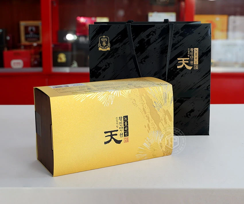 Thượng phẩm Viên Thiên Sâm Linh Đan KGC Hwang Jin Dan Cheon Noble Line 4g x 20 viên Thượng phẩm Viên Thiên Sâm Linh Đan KGC Hwang Jin Dan Cheon Noble Line 4g x 20 viên
