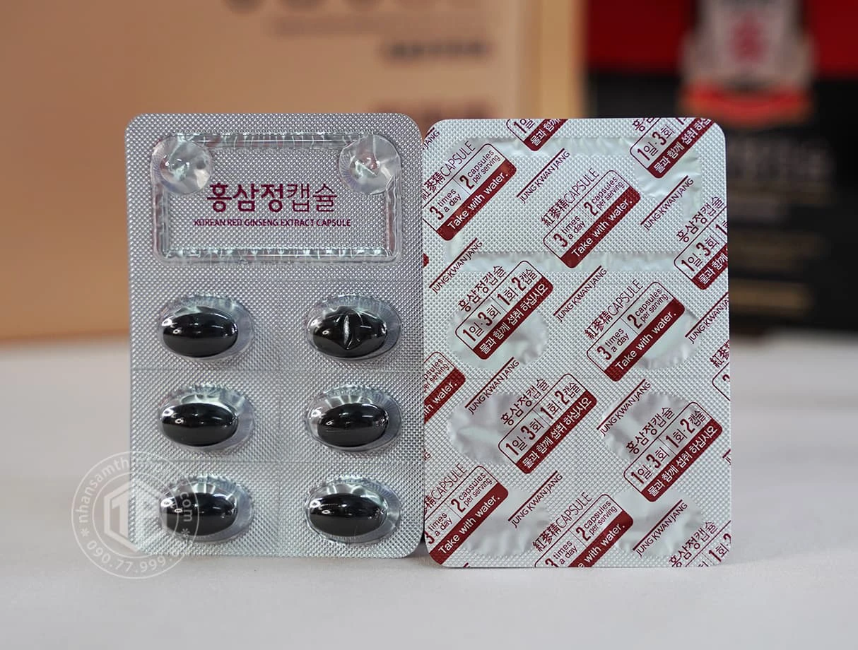 Viên hồng sâm Hàn Quốc cao cấp KGC Jung Kwan Jang hộp 150 viên