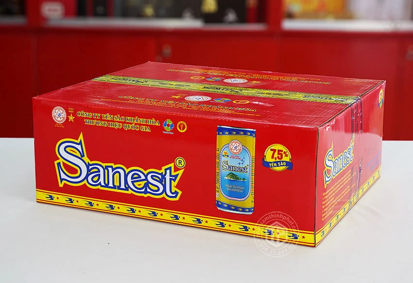 Nước yến Sanest thùng 30 lon Nước yến Sanest thùng 30 lon