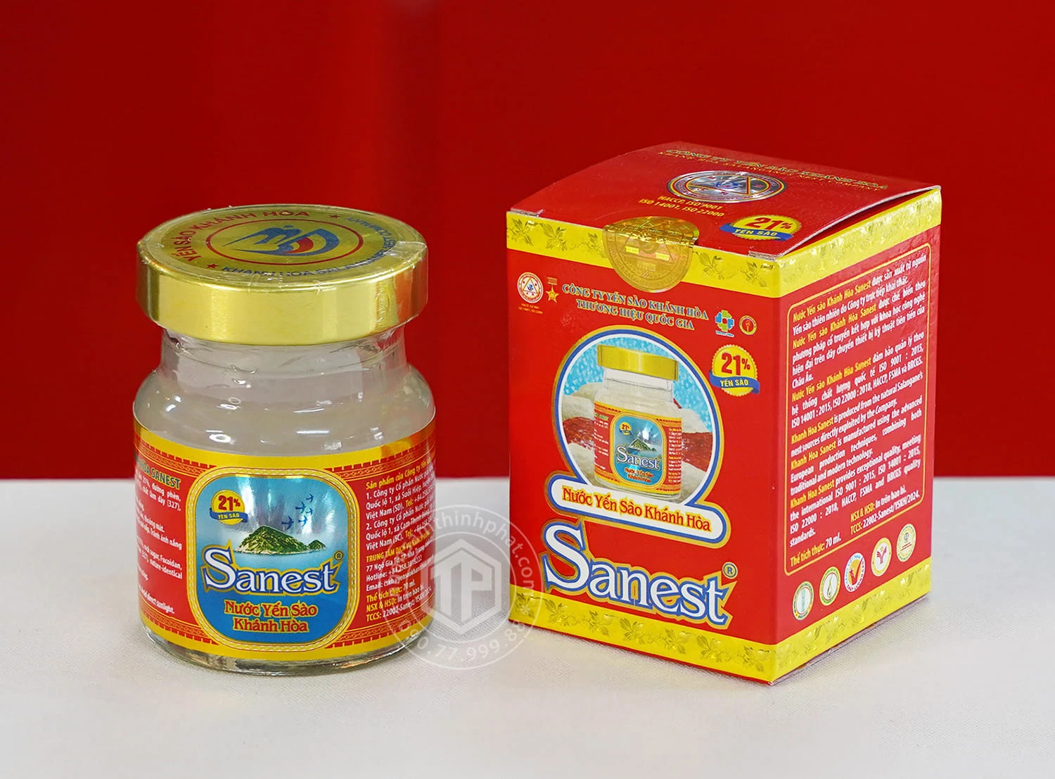Yến Sào Khánh hòa sanest có đường lọ 70ml