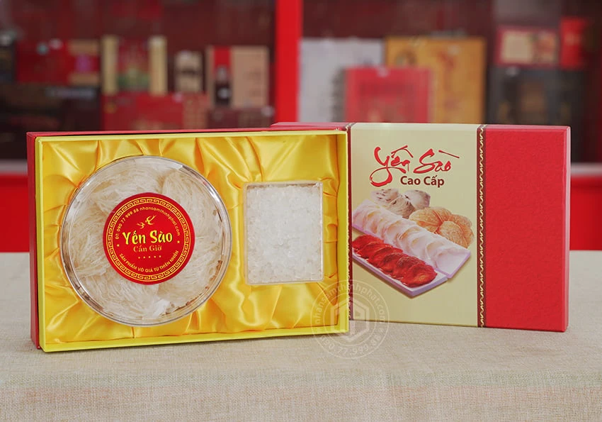 Tổ Yến Sào Cần Giờ làm sạch hộp 50g loại 1 Tổ Yến Sào Cần Giờ làm sạch hộp 50g loại 1