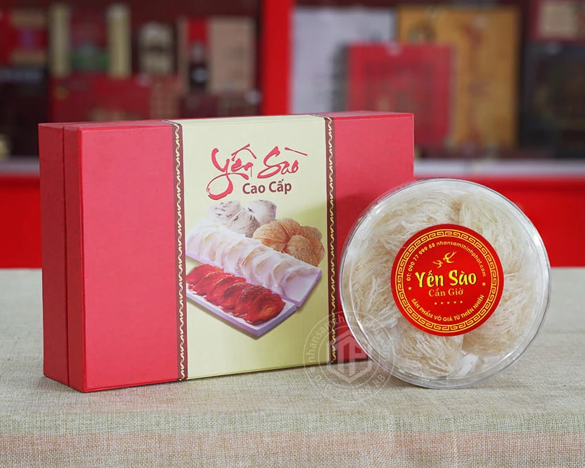 Tổ Yến Sào Cần Giờ làm sạch hộp 50g loại 1 Tổ Yến Sào Cần Giờ làm sạch hộp 50g loại 1