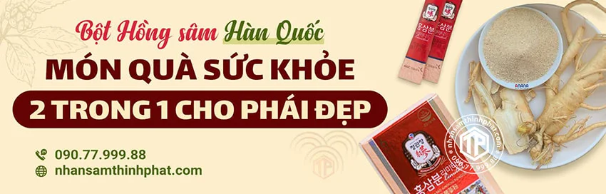 Bột hồng sâm Hàn Quốc - Món quà sức khỏe 2 trong 1 cho phái đẹp