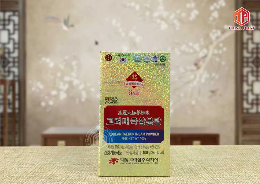Bột thái cực sâm Hàn Quốc Daedong lọ 100g