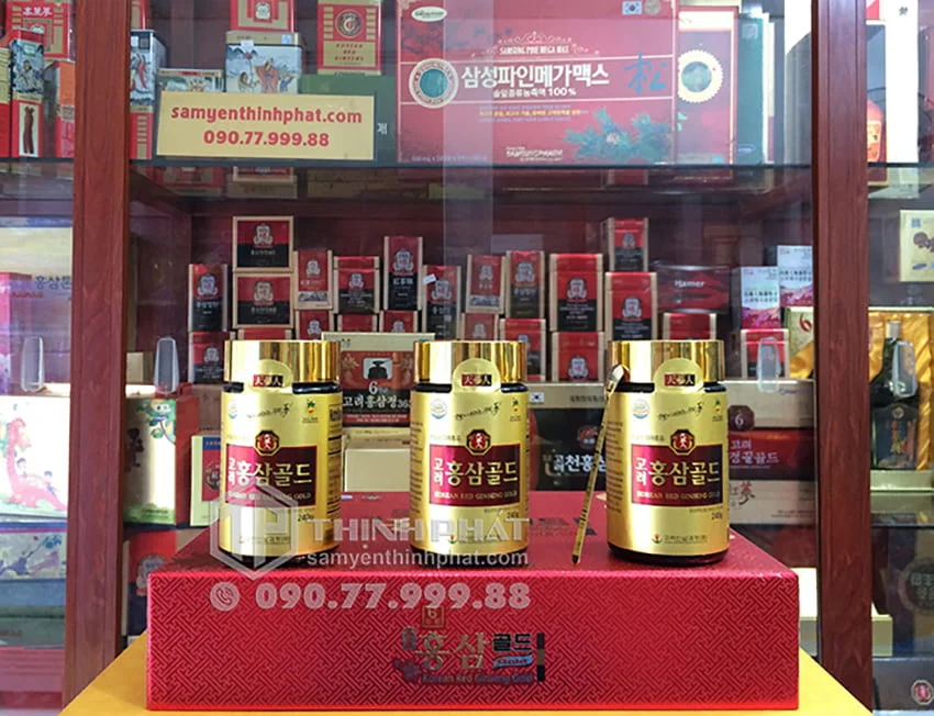 Cao hồng sâm Bio Apgold Hàn Quốc 6 năm tuổi chính hãng hộp 3 lọ x 240g