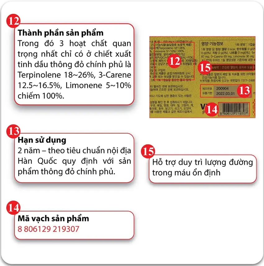 Viên tinh dầu thông đỏ Hàn Quốc Royal 120 viên Viên tinh dầu thông đỏ Hàn Quốc Royal 120 viên
