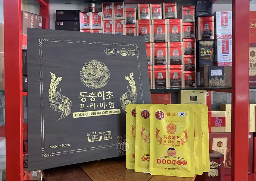 Nước đông trùng hạ thảo Hàn Quốc hộp 60 gói