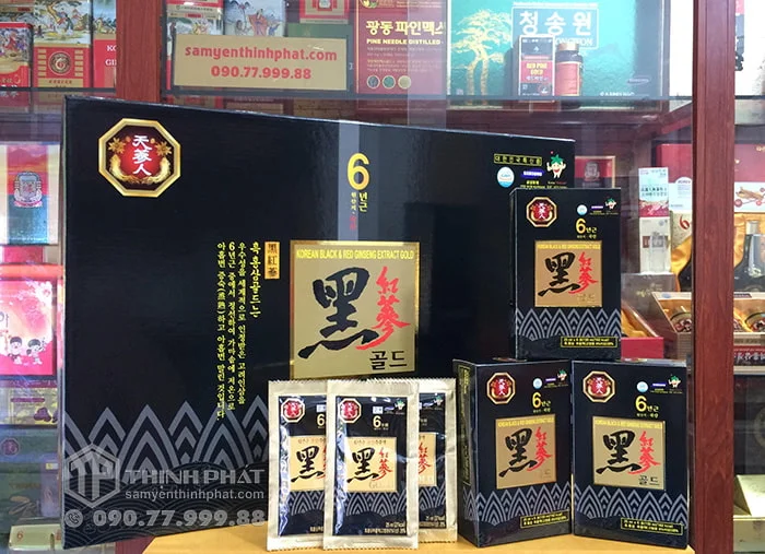 Nước hắc sâm Hàn Quốc 6 năm tuổi Bio Apgold 60 gói Nước hắc sâm Hàn Quốc 6 năm tuổi Bio Apgold 60 gói