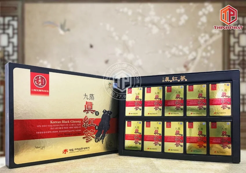 Nước hắc sâm Hàn Quốc cao cấp Daedong hộp 90 gói
