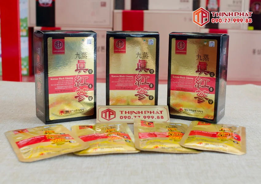 Nước hắc sâm Hàn Quốc cao cấp Daedong hộp 90 gói