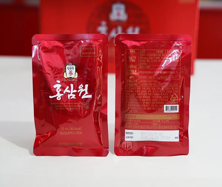 Nước hồng sâm KGC 15 gói sâm Chính phủ Hàn Quốc Jung Kwan Jang