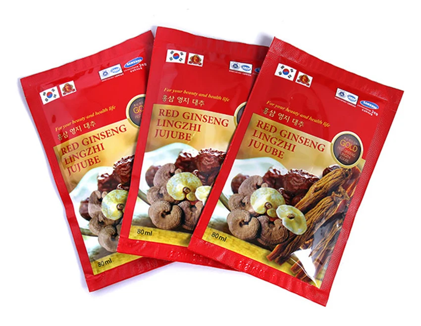Nước hồng sâm linh chi táo đỏ Hàn Quốc hộp 30 gói x 80ml Nước hồng sâm linh chi táo đỏ Hàn Quốc hộp 30 gói x 80ml