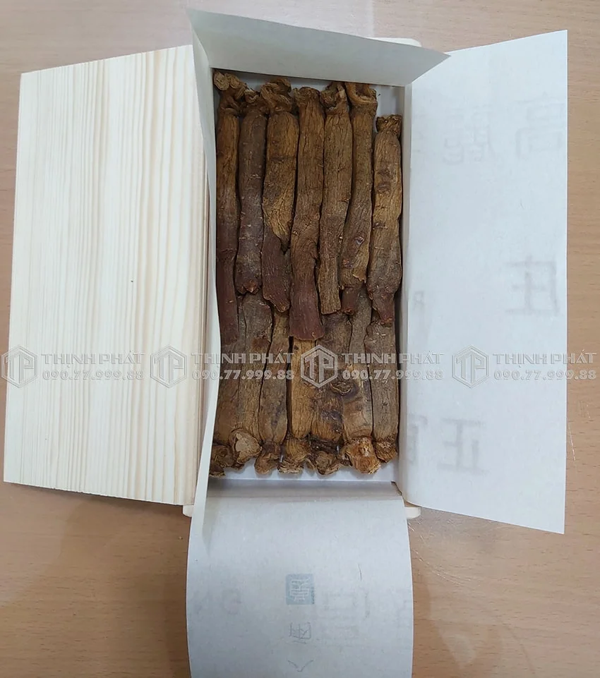 Hồng sâm củ khô Hàn Quốc KGC 300g Hộp 14 củ sâm chính phủ nhập khẩu chính hãng Hàn Quốc