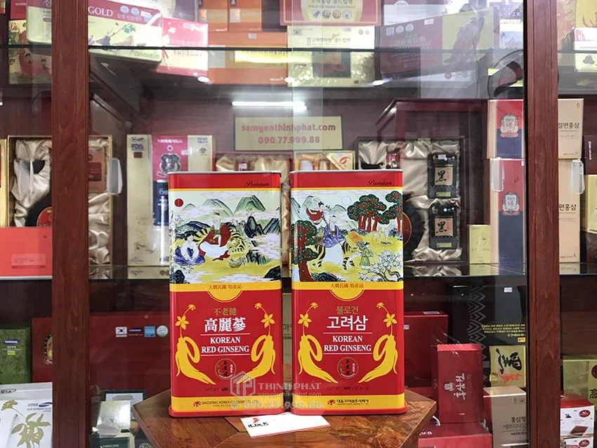 Hồng Sâm Củ Khô Hộp Thiếc 600g Chính hãng Deadong Hàn Quốc Hồng Sâm Củ Khô Hộp Thiếc 600g Chính hãng Deadong Hàn Quốc