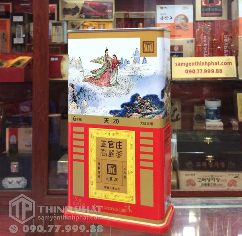 Thiên sâm chính phủ KGC Jung Kwan Jang thượng hạng Heaven 150g 7 củ Thiên sâm chính phủ KGC Jung Kwan Jang thượng hạng Heaven 150g 7 củ