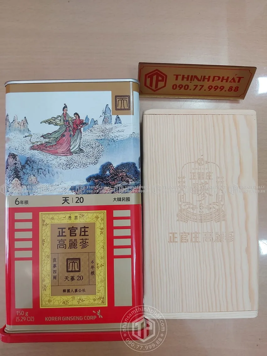 Thiên sâm chính phủ KGC Jung Kwan Jang thượng hạng Heaven 150g 7 củ Thiên sâm chính phủ KGC Jung Kwan Jang thượng hạng Heaven 150g 7 củ