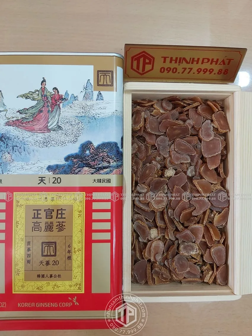 Thiên sâm chính phủ KGC Jung Kwan Jang thượng hạng Heaven 150g 7 củ Thiên sâm chính phủ KGC Jung Kwan Jang thượng hạng Heaven 150g 7 củ