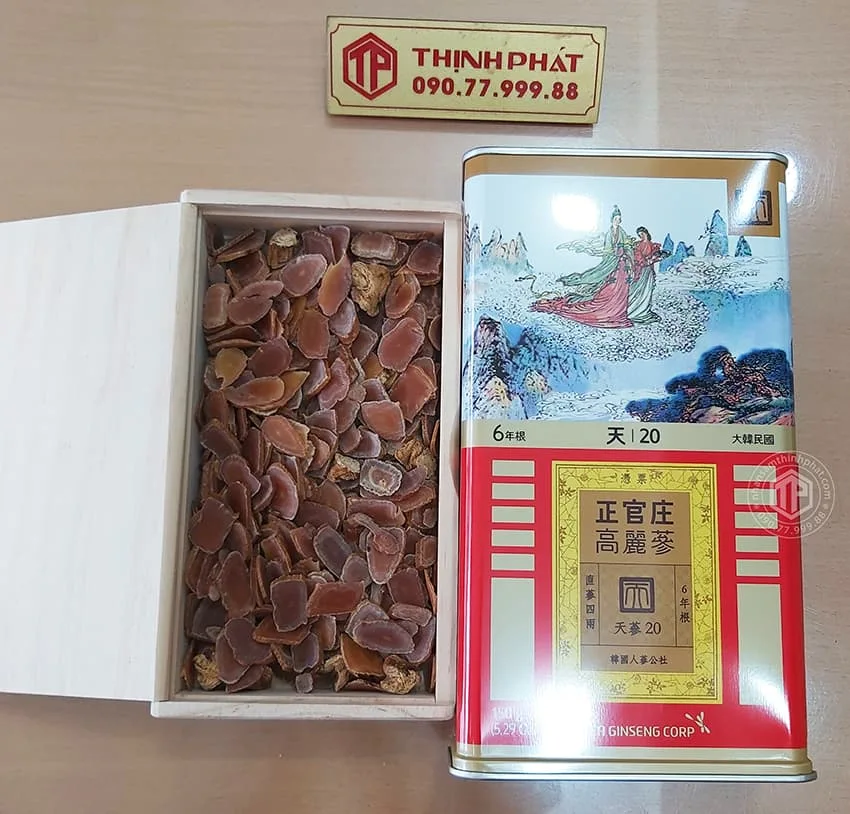 Thiên sâm chính phủ KGC Jung Kwan Jang thượng hạng Heaven 150g 7 củ Thiên sâm chính phủ KGC Jung Kwan Jang thượng hạng Heaven 150g 7 củ