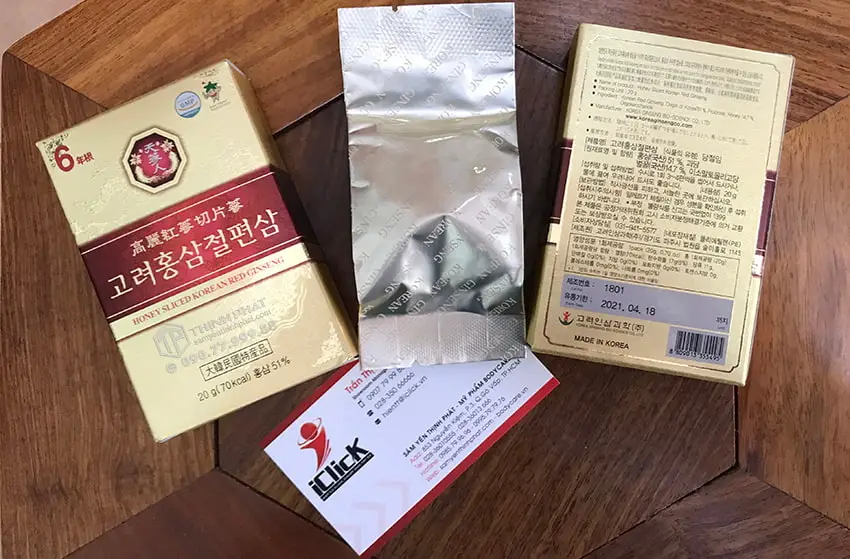 Hồng sâm lát tẩm mật ong chính hãng Bio ApGold sâm Hàn Quốc 6 năm tuổi Hồng sâm lát tẩm mật ong chính hãng Bio ApGold sâm Hàn Quốc 6 năm tuổi