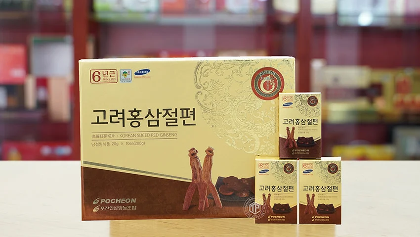 Hồng sâm lát tẩm mật ong sâm Hàn Quốc chính hãng Pocheon hộp 200g Hồng sâm lát tẩm mật ong sâm Hàn Quốc chính hãng Pocheon hộp 200g
