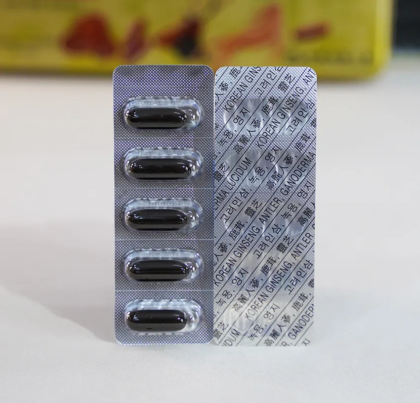 Viên sâm nhung linh chi Hàn Quốc Gold hộp 120 viên Dongwon