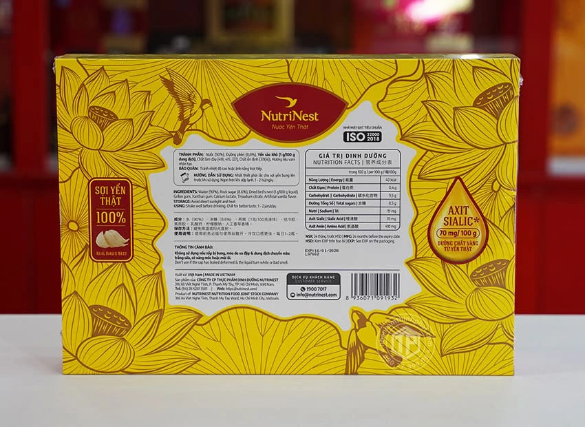 Yến chưng sẵn hộp 6 lọ Gold Bird Silver Yến chưng sẵn hộp 6 lọ Gold Bird Silver